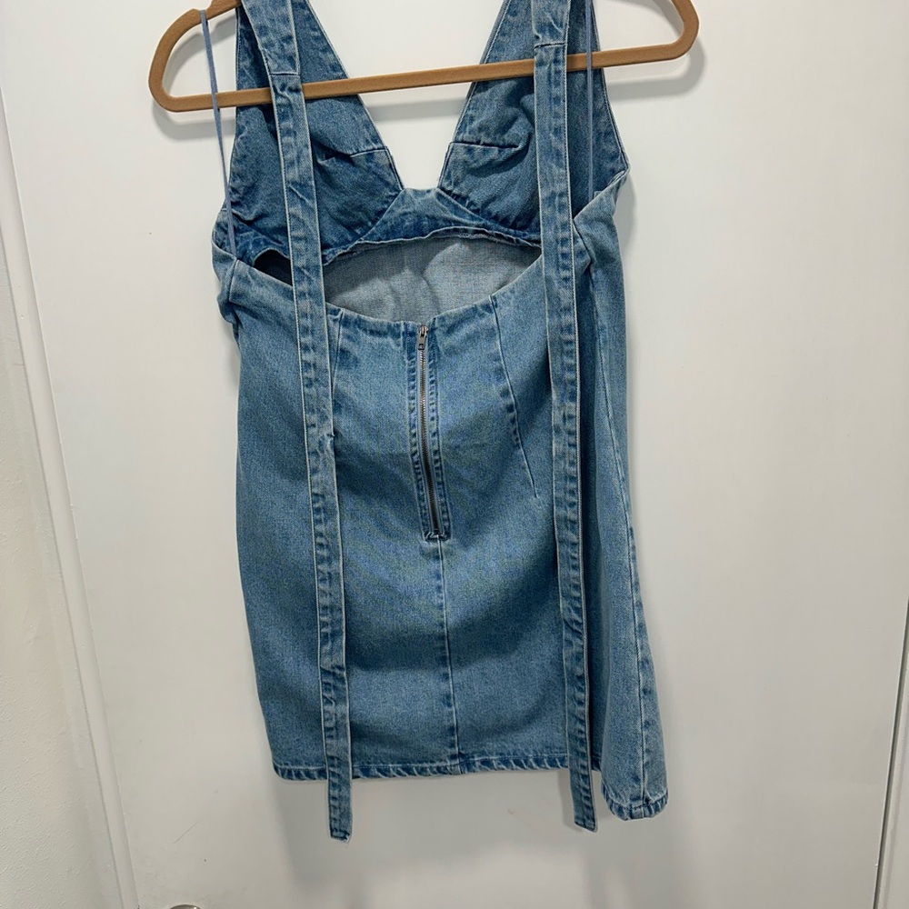 Free People Blue Denim Mini Dress - Picture 2 of 4